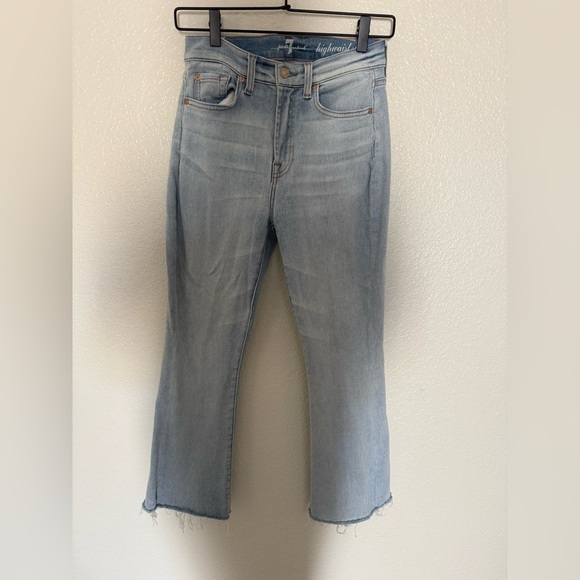 7 For All Mankind Jeans High Waist Ankle Cropped - Picture 1 of 5